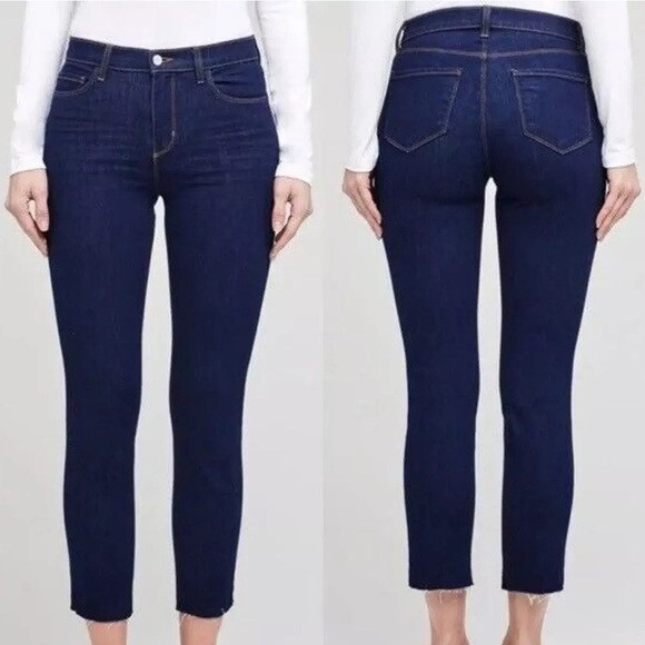 L’Agence Paris Sada Slim-Leg Cropped Jean in Lexington...